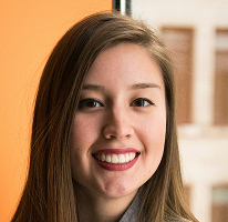 Victoria Lawson, CFO e líder de empresa de negociação financeira, em foto de retrato
